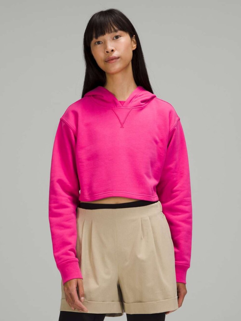 Lululemon Women's All Yours Cropped Hoodie - Pink